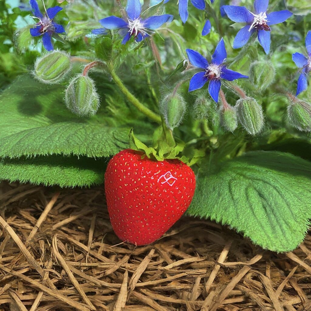 Strawberries-and-Borage