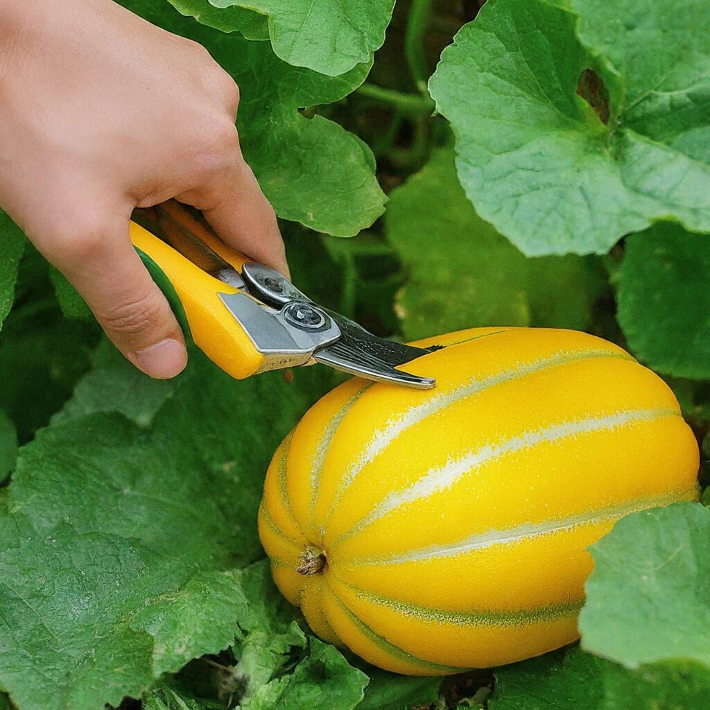 harvesting-korean-melon